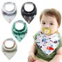 Baby wrap / bib - 4 pieces, pattern 17