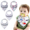Baby wrap / bib - 4 pieces, pattern 18