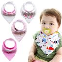Baby wrap / bib - 4 pieces, pattern 2