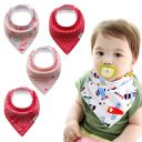 Baby wrap / bib - 4 pieces, pattern 22