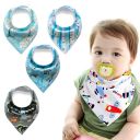 Baby wrap / bib - 4 pieces, pattern 23