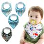 Baby wrap / bib - 4 pieces, pattern 23