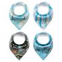 Baby wrap / bib - 4 pieces, pattern 23