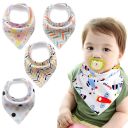 Baby wrap / bib - 4 pieces, pattern 24