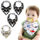 Baby wrap / bib - 4 pieces, pattern 25