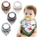 Baby wrap / bib - 4 pieces, pattern 26