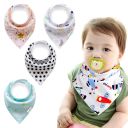 Baby wrap / bib - 4 pieces, pattern 28