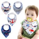 Baby wrap / bib - 4 pieces, pattern 30