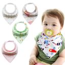 Baby wrap / bib - 4 pieces, pattern 6