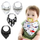 Baby wrap / bib - 4 pieces, pattern 8