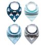 Baby wrap / bib - 4 pieces, pattern 9