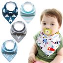 Baby wrap / bib - 4 pieces, pattern 9