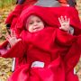Baby Wrapi Active - Blanket with sleeves - Red
