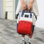 Backpack / bag for mum - white, red and blue
