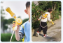Backpack with a water gun / Water thrower - Lion
