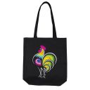 Bag with a bottom FOLKSTAR rooster black