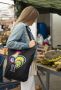 Bag with a bottom FOLKSTAR rooster black