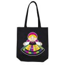 Bag with the bottom FOLKSTAR from Lowicz, black
