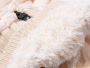Balaclava children's winter hat - ecru