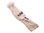 Balaclava children's winter hat - ecru