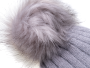 Balaclava children's winter hat - grey