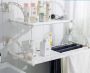 Balcony dryer for laundry, with an adjustable width of 70-120 cm