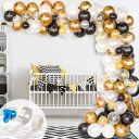 Balloon garland - black gold