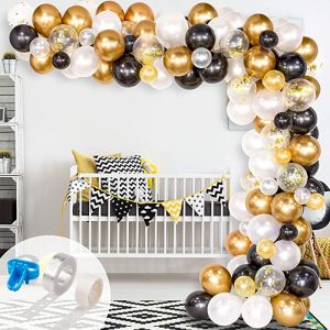 Balloon garland - black gold