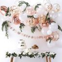 Balloon garland - rose gold