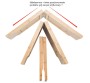 Bamboo bath tray for bathtub with wine glass holder and place for laptop / Bathroom shelf for bathtub - foldable