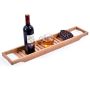Bamboo bath tray for the bathtub / Bathroom shelf for the bathtub / Overlay for the bathtub