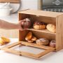 Bamboo bread container - two-level, 40x30,5x17