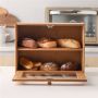 Bamboo bread container - two-level, 40x30,5x17