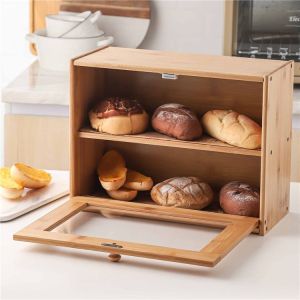 Bamboo bread container - two-level, 40x30,5x17