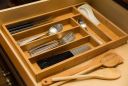Bamboo cutlery drawer insert (6 compartments)