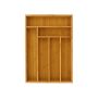 Bamboo cutlery drawer insert (6 compartments)