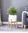 Bamboo flowerbed, flower stand