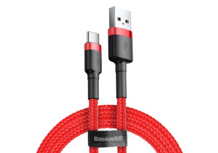 BASEUS KABEL USB- USB-C CATKLF-BG1 1M SZARY + CZERWONY