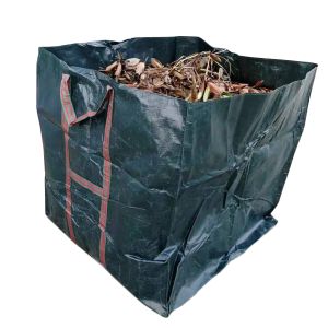 Basket garden bag for leaves / grass with handles 90x90x90
