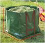 Basket garden bag for leaves / grass with handles 90x90x90