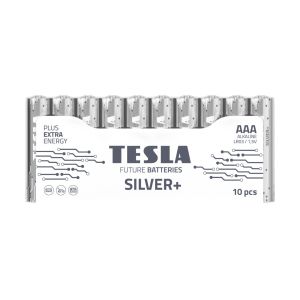BATERIE ALKALICZNE TESLA AAA/LR03/1,5V 10SZT SILVER+