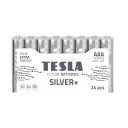 BATERIE ALKALICZNE TESLA AAA/LR03/1,5V 24SZT SILVER+