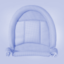 Bath tub insert, mat, bath net light - blue