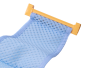 Bath tub insert, mat, bath net light - blue