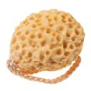 Bath washcloth / sponge - dark yellow