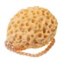 Bath washcloth / sponge - dark yellow