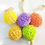 Bath washcloth / sponge - orange