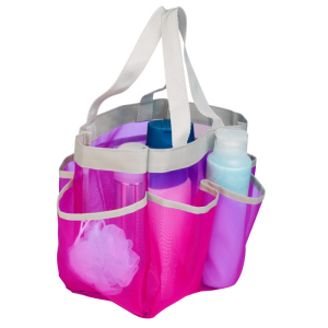 Beach bag net for beaches toys - pink