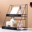 BEAUTY LIFE two-level shelf for cosmetics - black