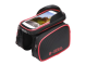 Bicycle bag with a phone case / bicycle bag B-SOUL - red